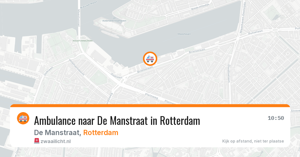 Ambulance naar De Manstraat in Rotterdam — 2 apr 2026