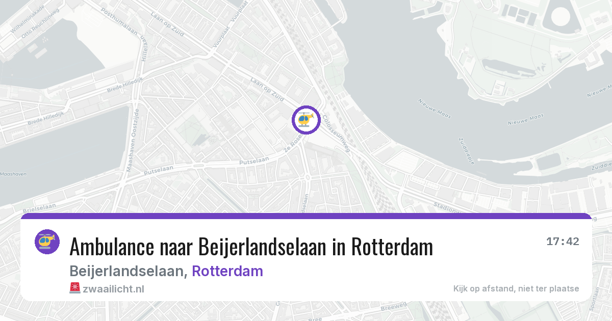 Ambulance naar Beijerlandselaan in Rotterdam — 14 jun 2026