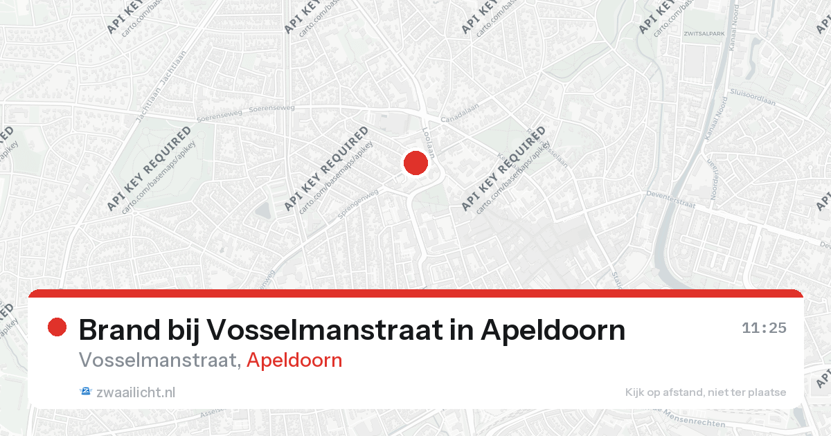 Brand bij Vosselmanstraat in Apeldoorn — 26 aug 2026