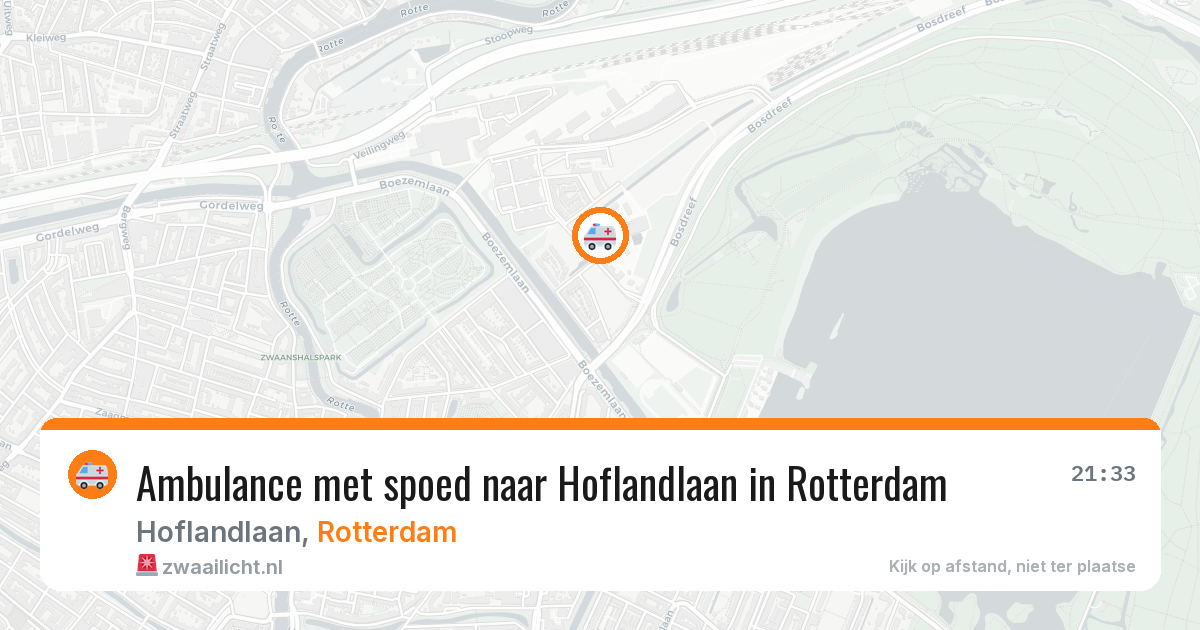Ambulance met spoed naar Hoflandlaan in Rotterdam — 12 jul 2026