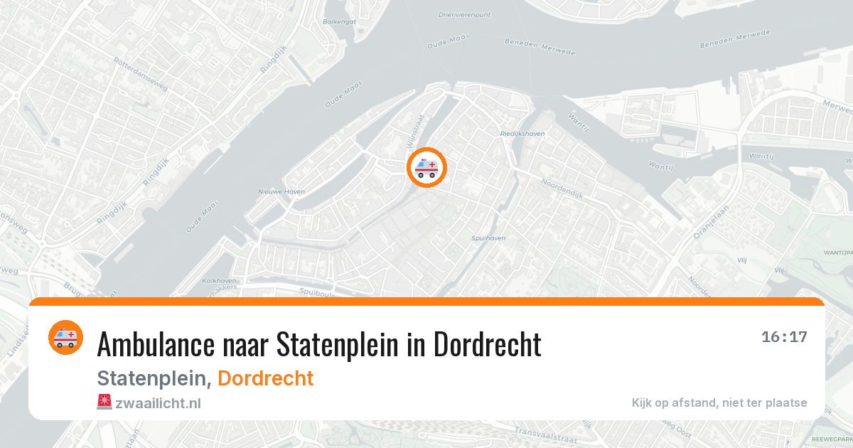 Ambulance naar Statenplein in Dordrecht — 27 apr 2026
