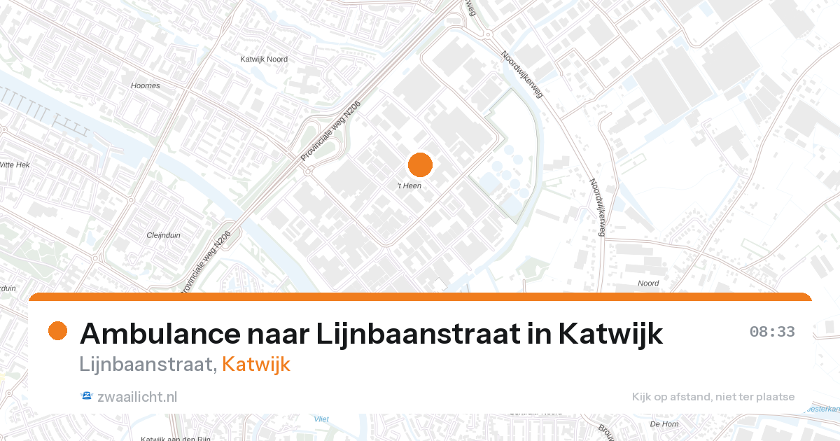 Ambulance naar Lijnbaanstraat in Katwijk — 18 mrt 2026