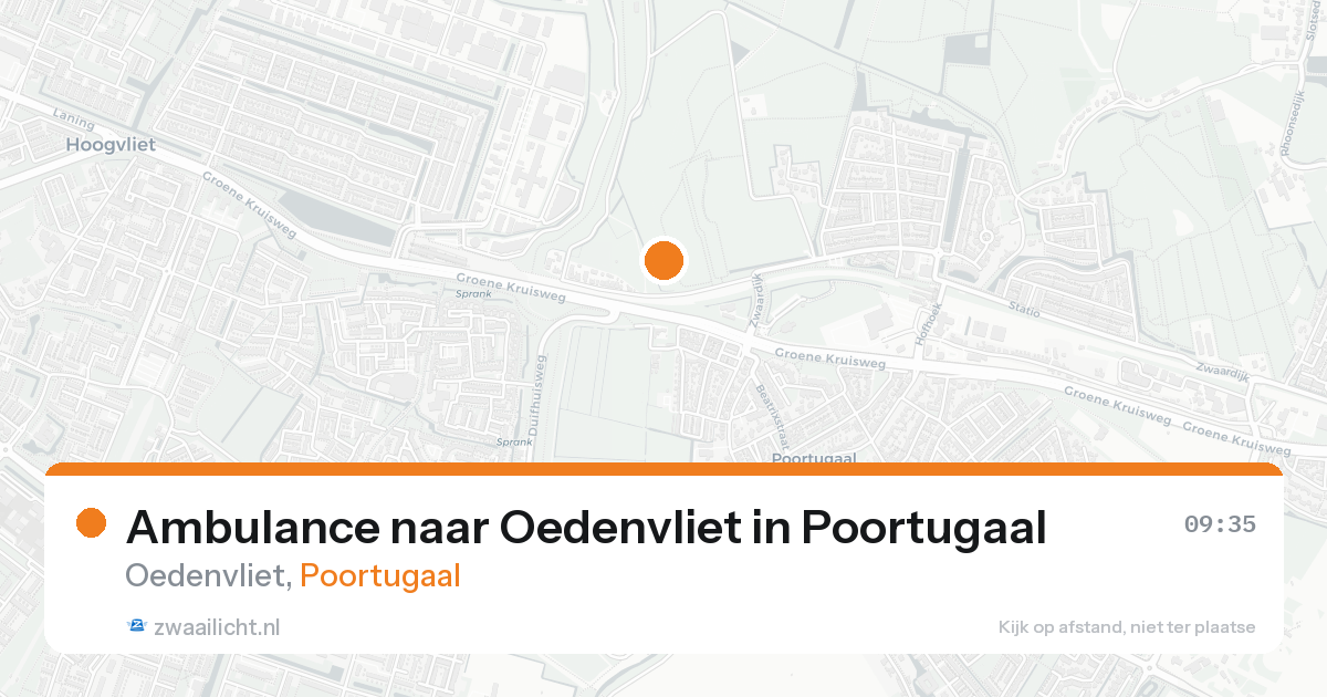 Ambulance naar Oedenvliet in Poortugaal — 10 jul 2026