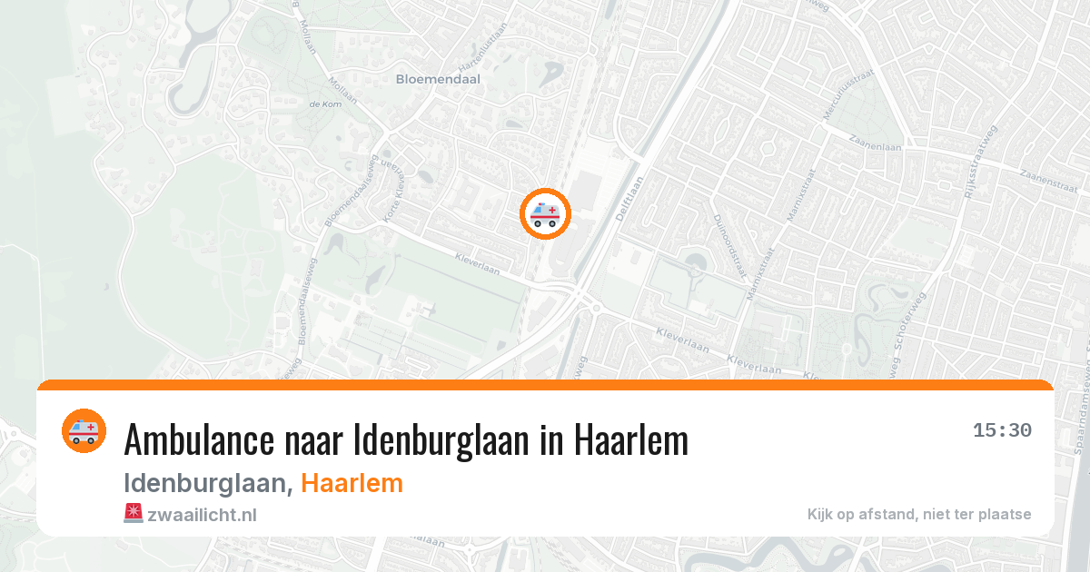Ambulance naar Idenburglaan in Haarlem — 4 aug 2026