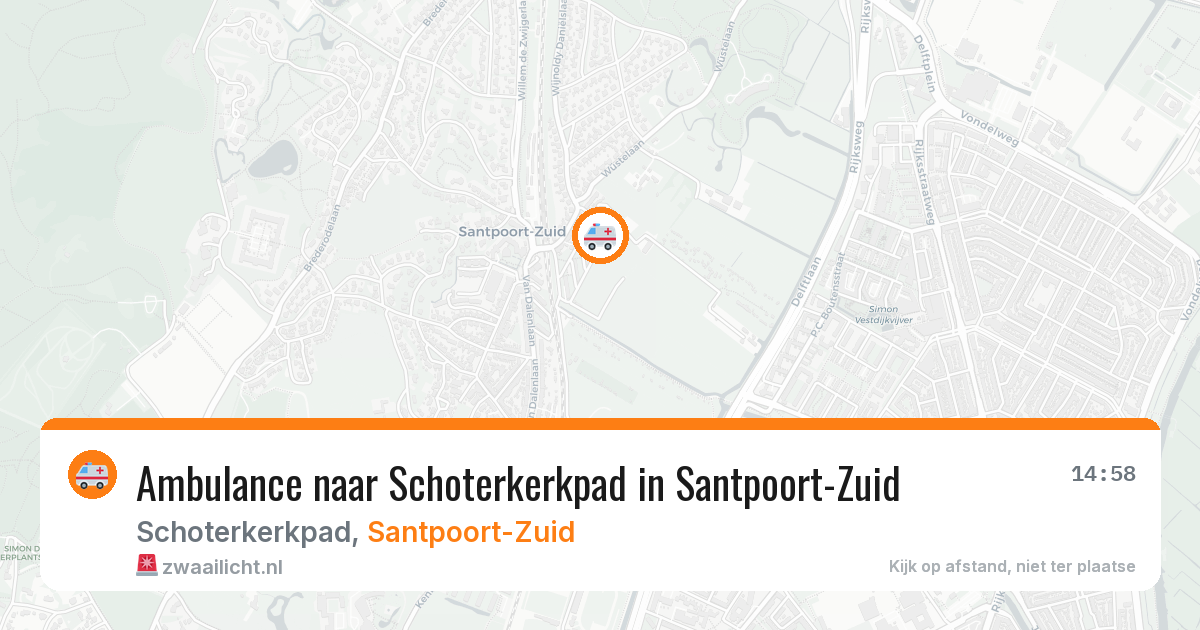 Ambulance naar Schoterkerkpad in Santpoort-Zuid — 8 feb 2026