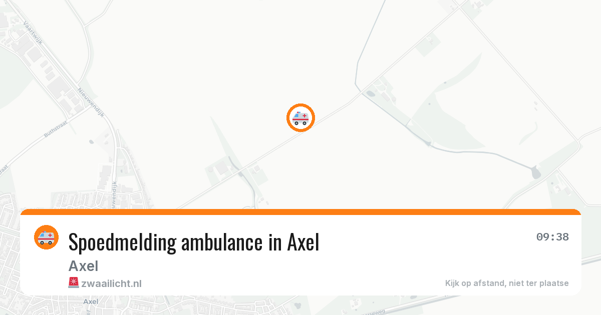 Spoedmelding ambulance in Axel — 12 aug 2026