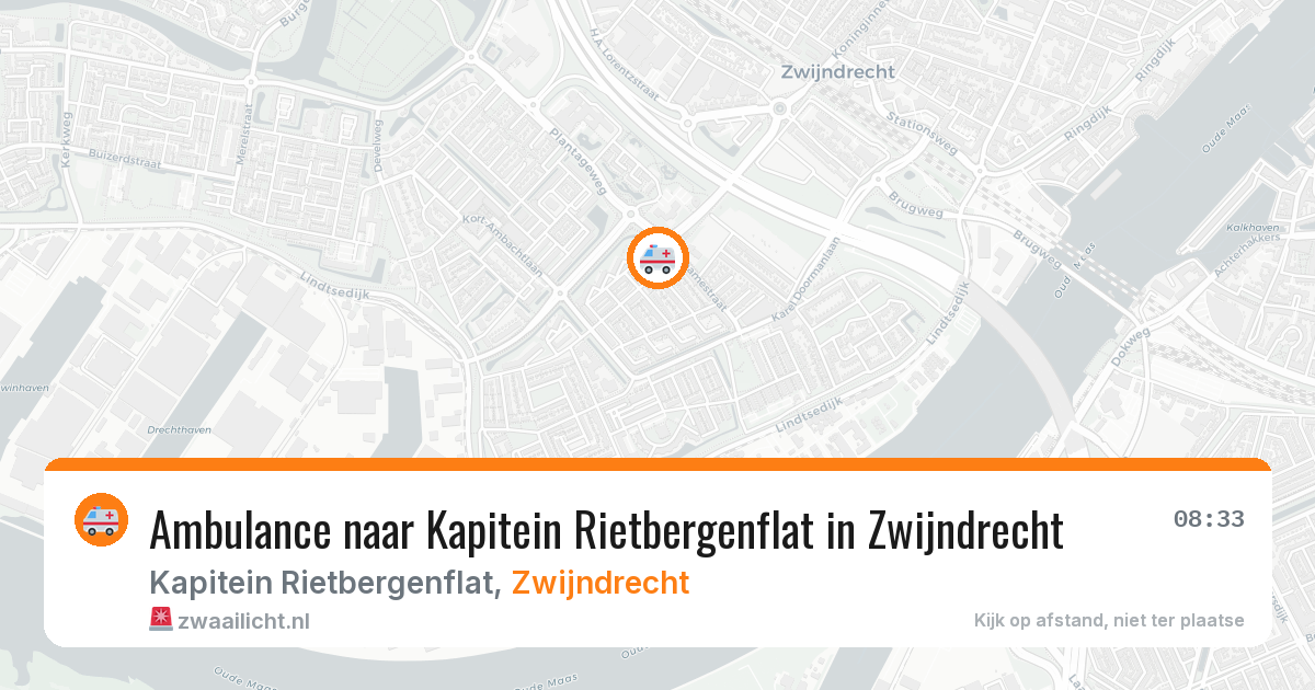 Ambulance naar Kapitein Rietbergenflat in Zwijndrecht — 6 jul 2026