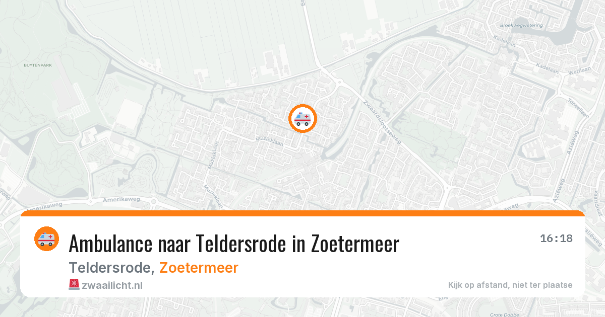 Ambulance naar Teldersrode in Zoetermeer — 27 jul 2026