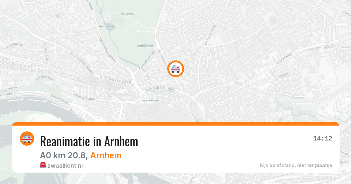 Reanimatie in Arnhem — 25 mei 2026