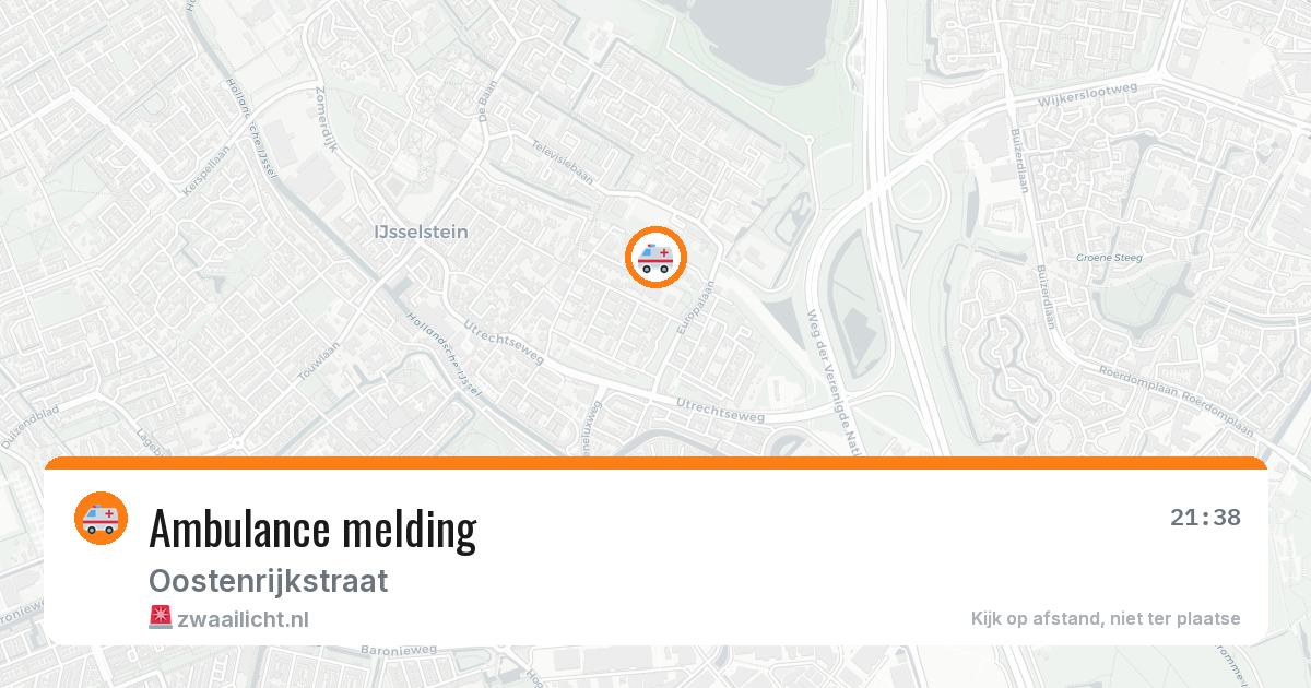 Ambulance melding — 6 aug 2026
