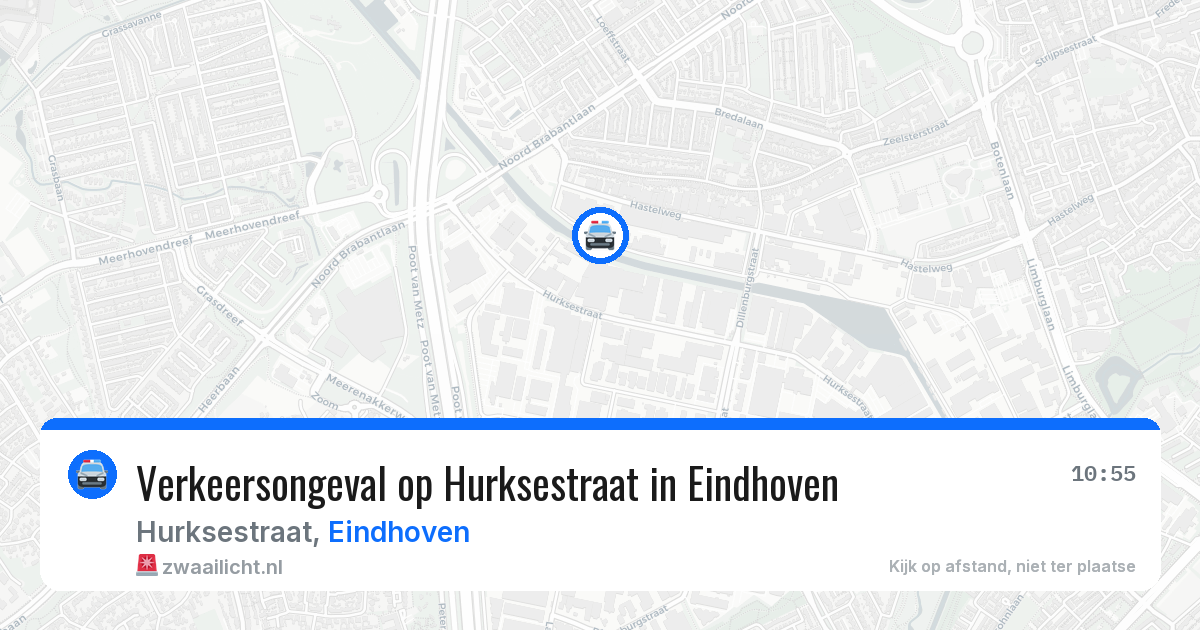 Verkeersongeval op Hurksestraat in Eindhoven — 10 apr 2026
