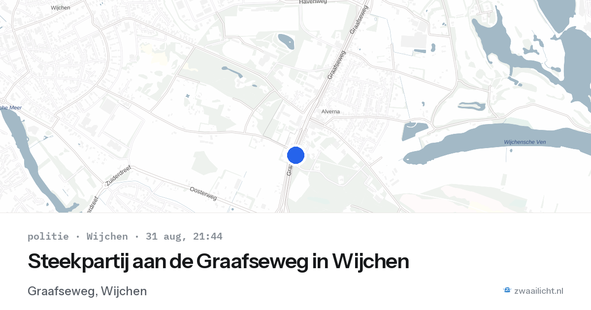 Steekpartij aan de Graafseweg in Wijchen — 31 aug 2026