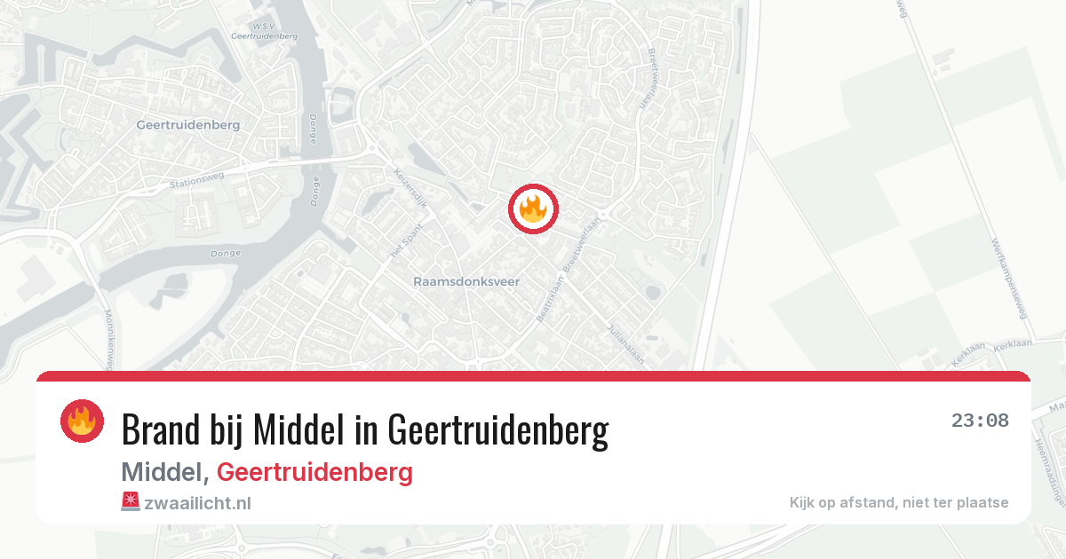 Brand bij Middel in Geertruidenberg — 1 jul 2026
