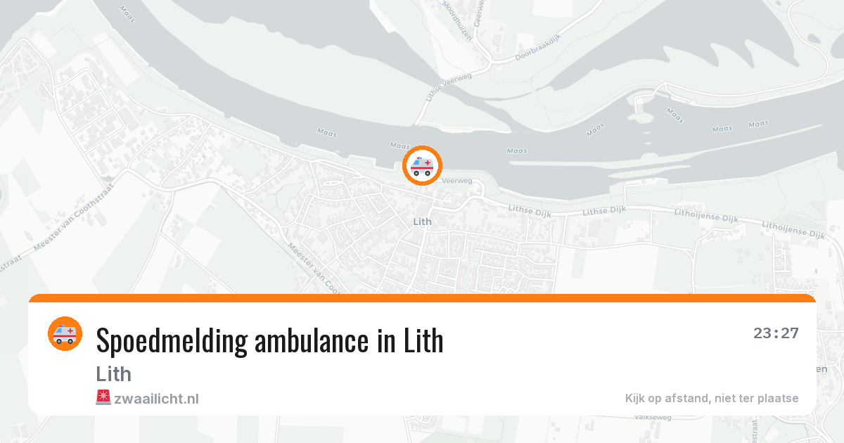 Spoedmelding ambulance in Lith — 24 jan 2026