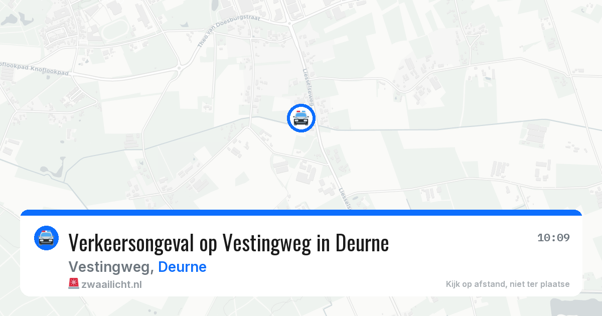 Verkeersongeval op Vestingweg in Deurne — 11 jun 2026