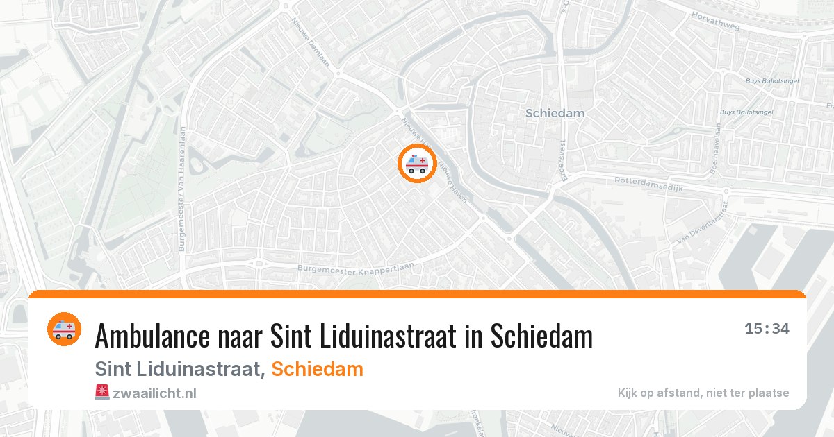 Ambulance naar Sint Liduinastraat in Schiedam — 11 jun 2026