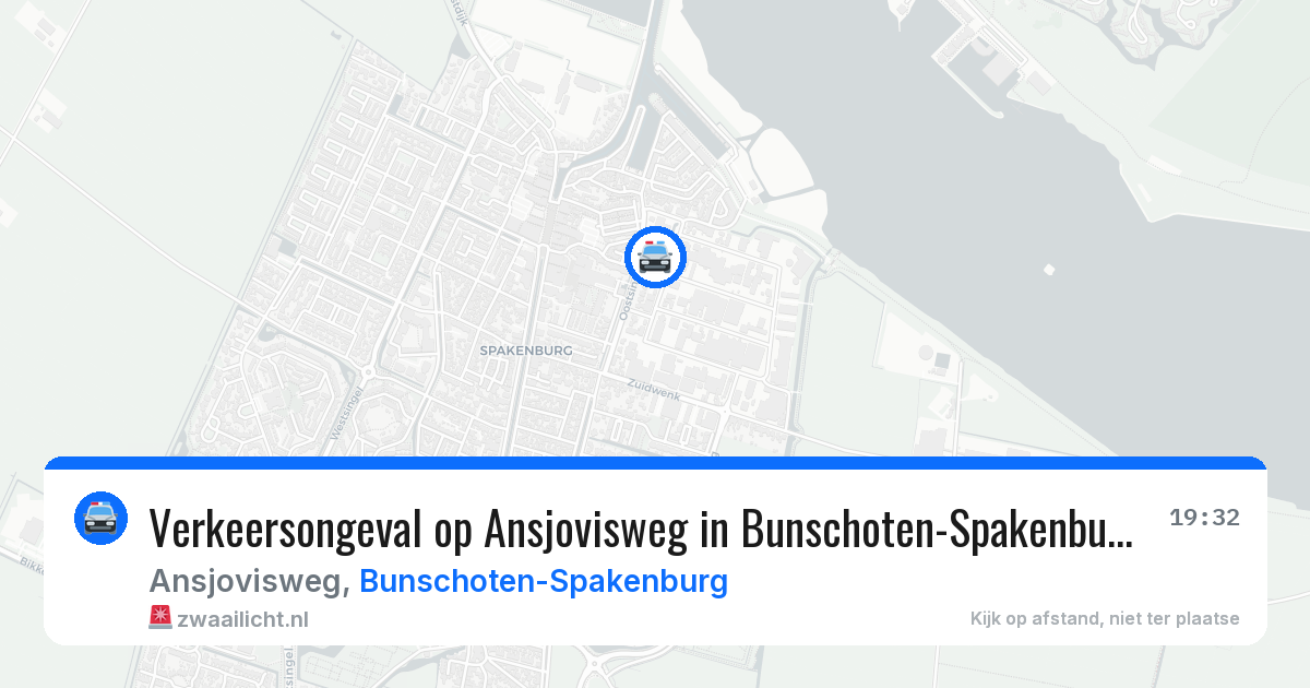 Verkeersongeval op Ansjovisweg in Bunschoten-Spakenburg — 22 jun 2026