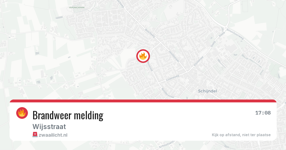 Brandweer melding — 5 mei 2026
