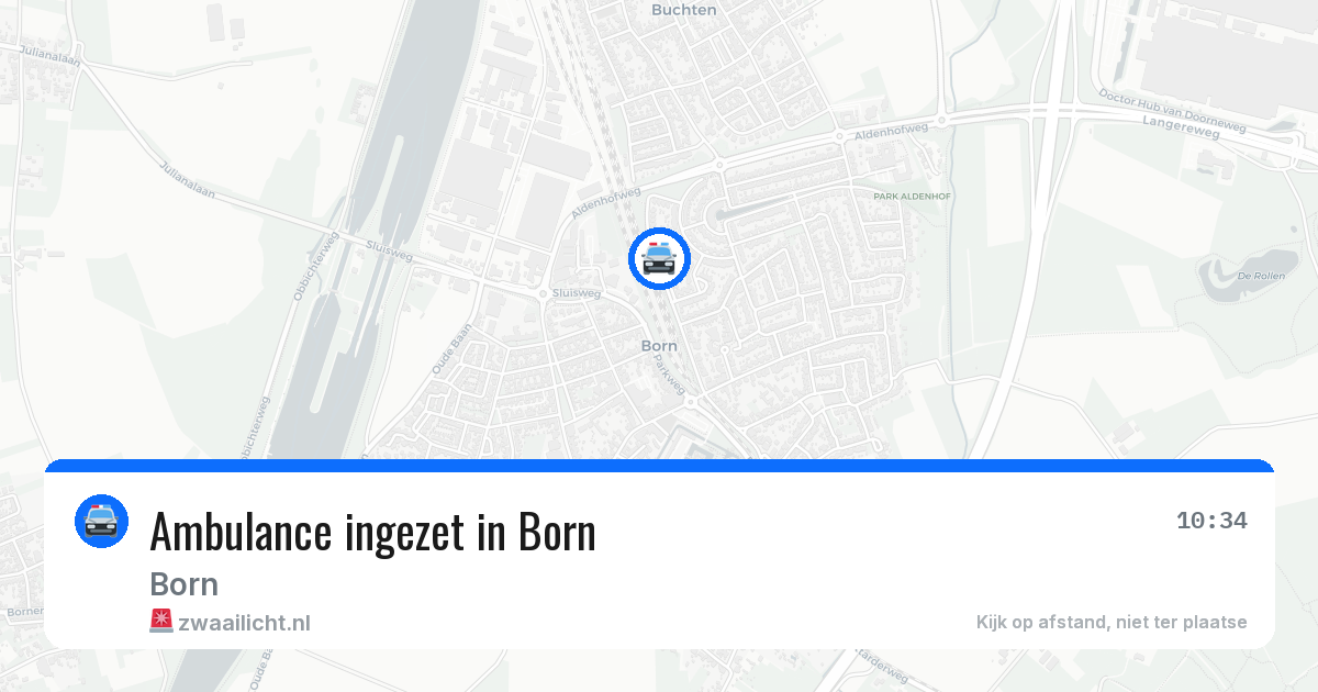 Ambulance ingezet in Born — 7 jul 2026