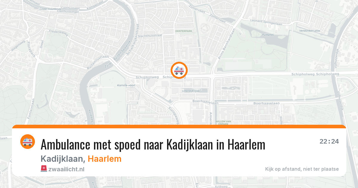 Ambulance met spoed naar Kadijklaan in Haarlem — 30 jun 2026