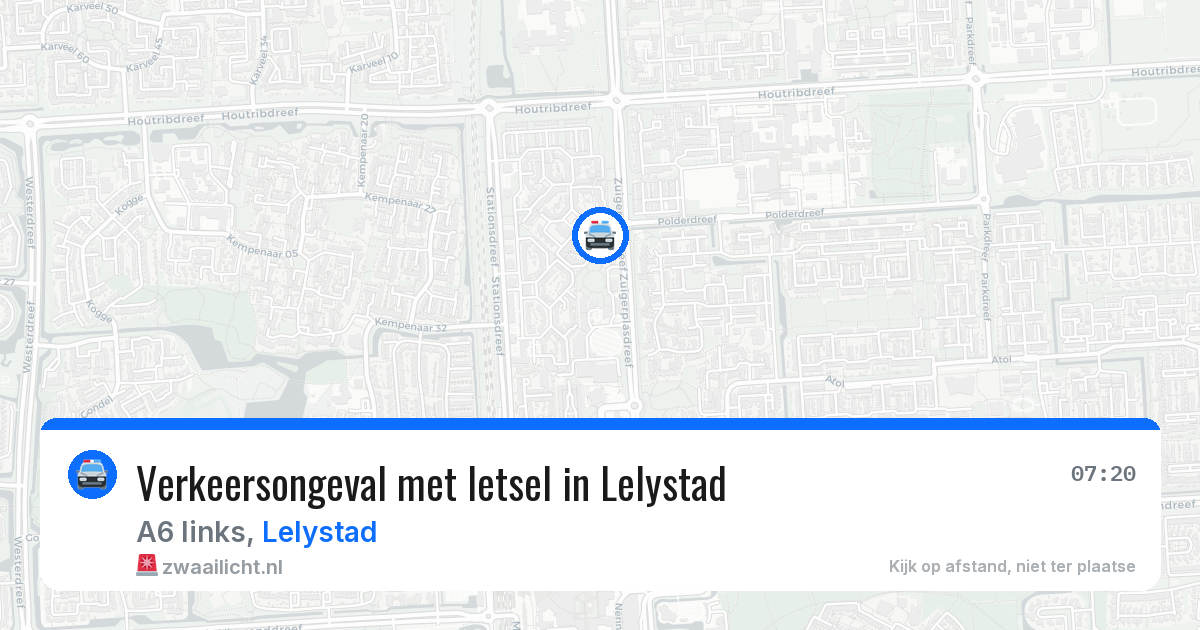 Verkeersongeval met letsel in Lelystad — 20 mei 2026