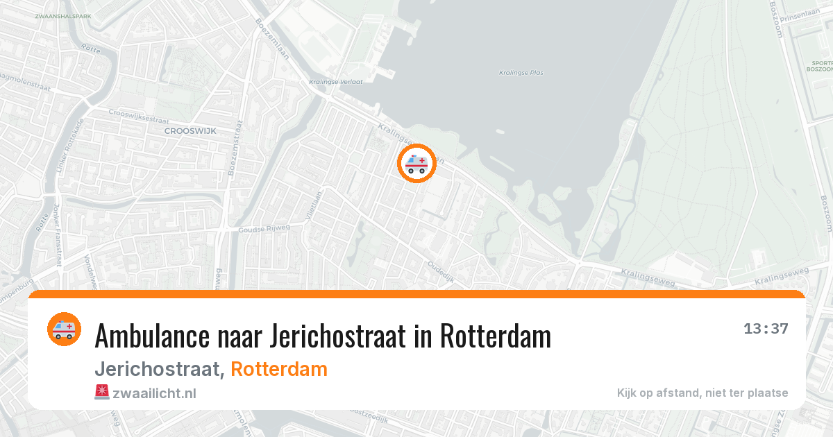 Ambulance naar Jerichostraat in Rotterdam — 13 aug 2026