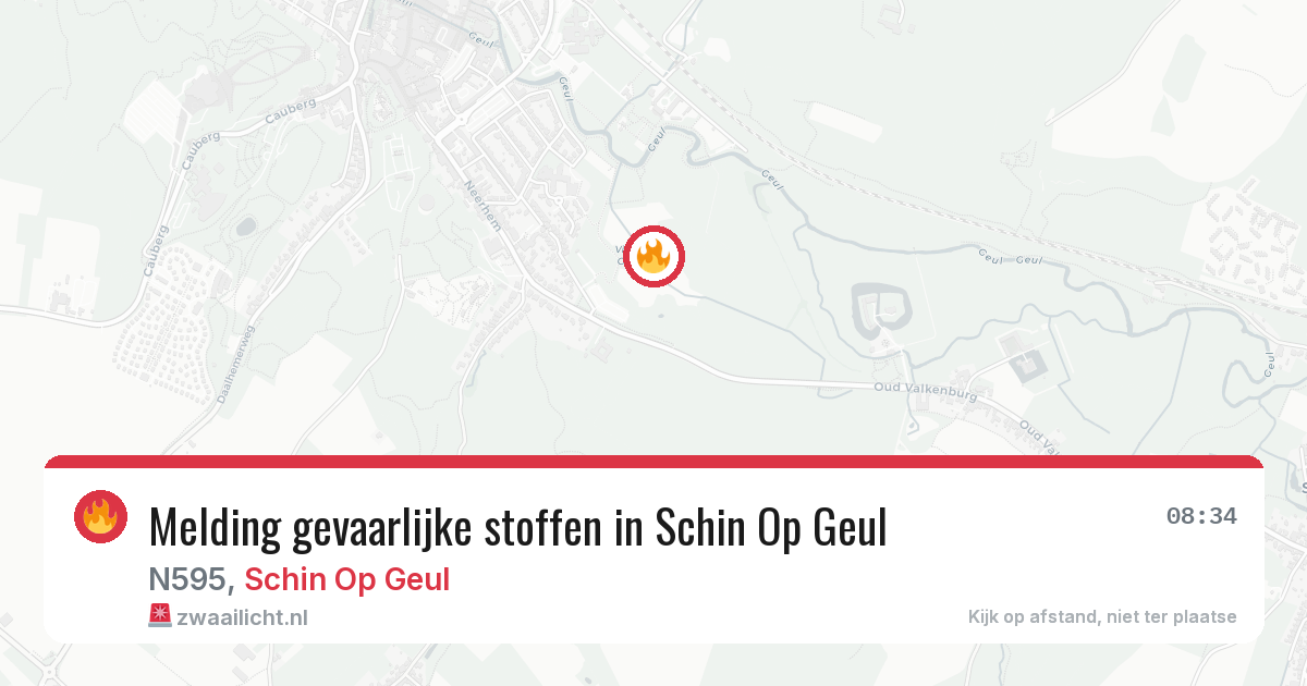 Melding gevaarlijke stoffen in Schin Op Geul — 23 jan 2026