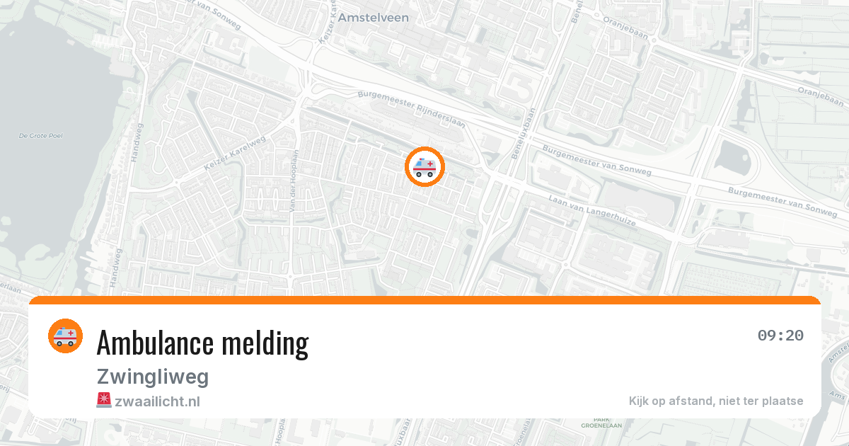 Ambulance melding — 5 mei 2026