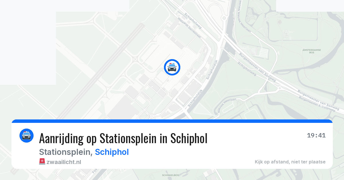Aanrijding op Stationsplein in Schiphol — 24 jun 2026