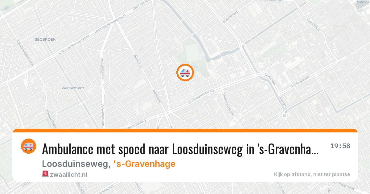Ambulance met spoed naar Loosduinseweg in 's-Gravenhage — 12 feb 2026