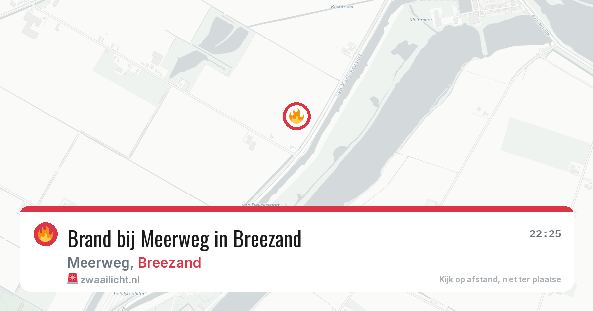 Brand bij Meerweg in Breezand — 19 jun 2026