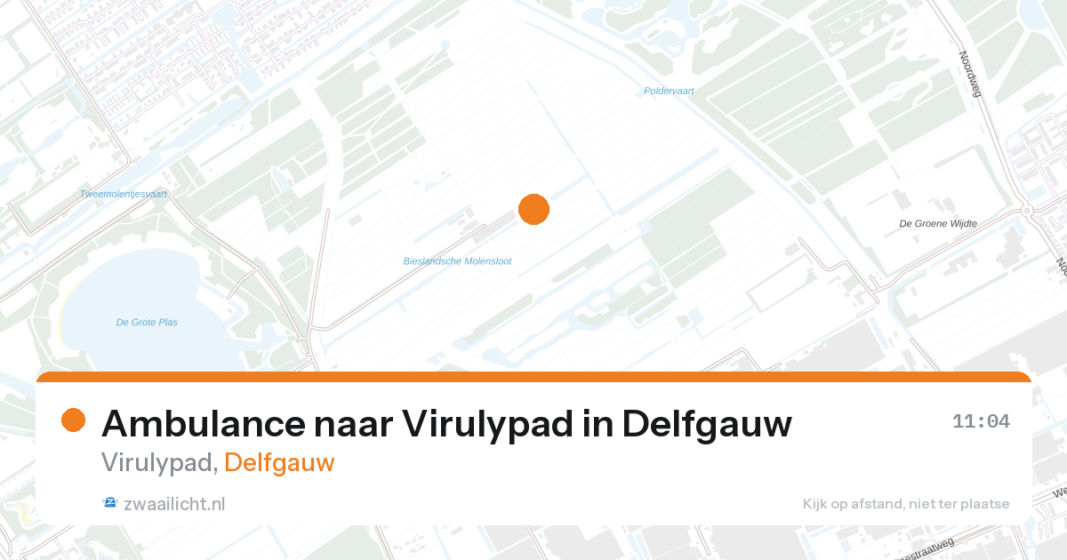 Ambulance naar Virulypad in Delfgauw — 27 aug 2026