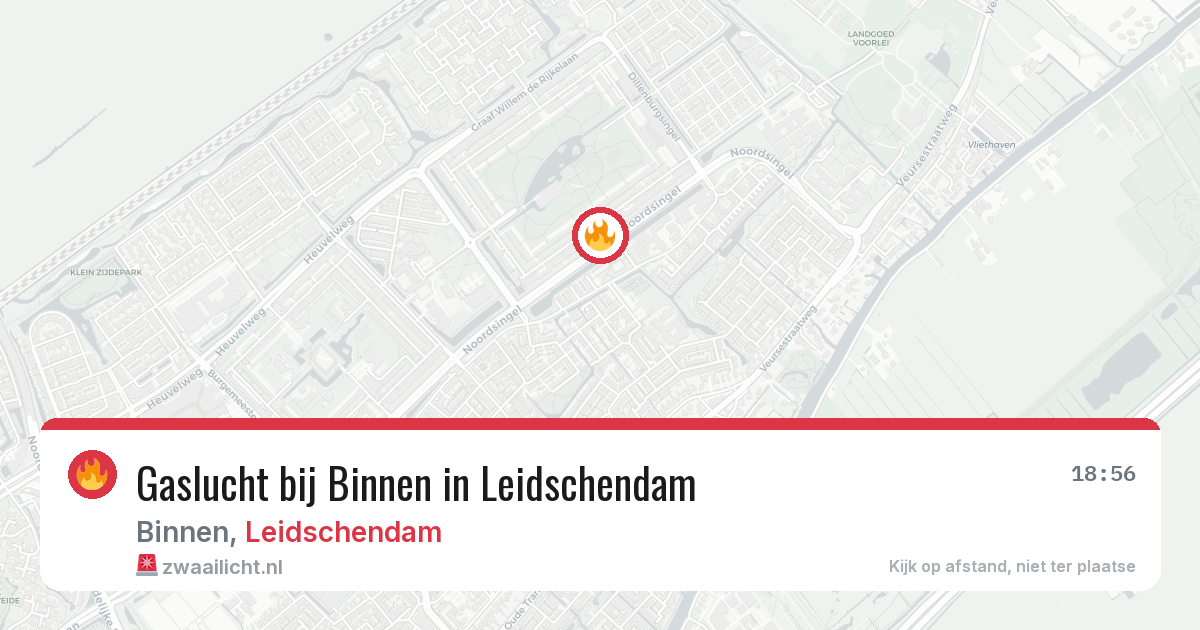 Gaslucht bij Binnen in Leidschendam — 9 jun 2026