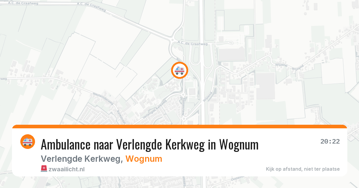 Ambulance naar Verlengde Kerkweg in Wognum — 6 aug 2026