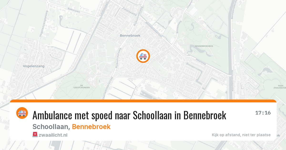 Ambulance met spoed naar Schoollaan in Bennebroek — 27 mrt 2026