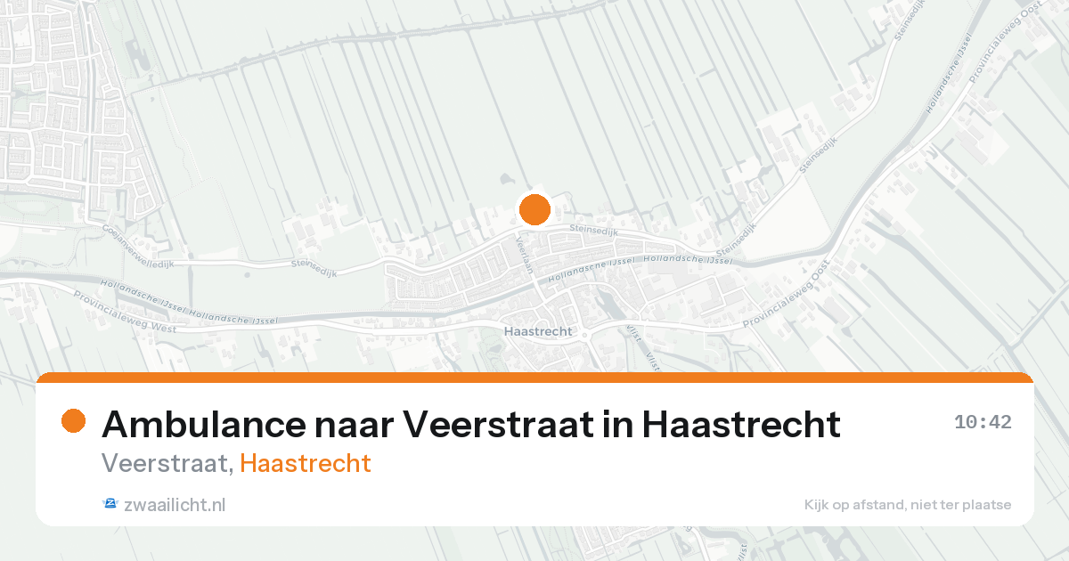 Ambulance naar Veerstraat in Haastrecht — 22 jun 2026