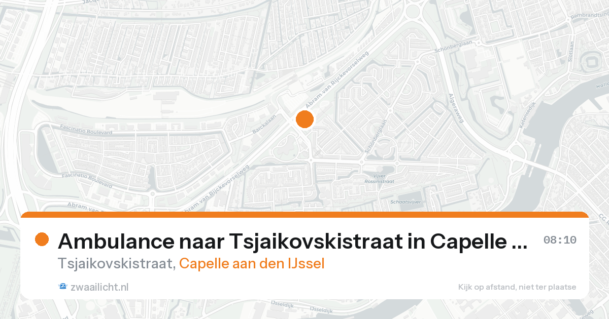 Ambulance naar Tsjaikovskistraat in Capelle aan den IJssel — 31 jan 2026