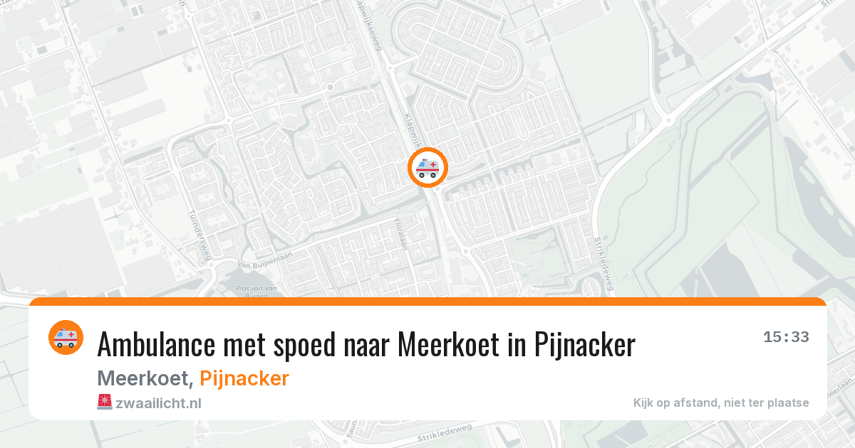 Ambulance met spoed naar Meerkoet in Pijnacker — 3 apr 2026