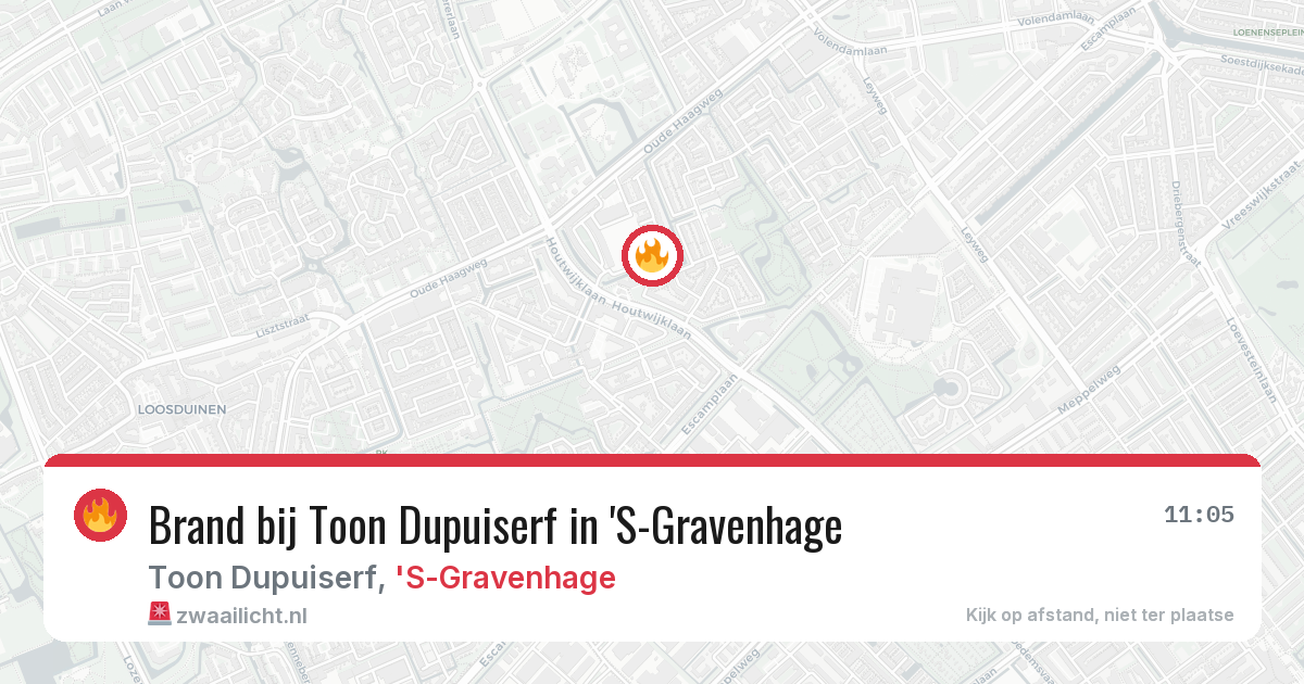 Brand bij Toon Dupuiserf in 'S-Gravenhage — 5 apr 2026