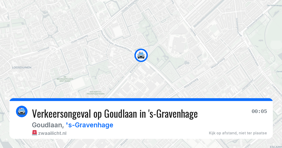 Verkeersongeval op Goudlaan in 's-Gravenhage — 22 jun 2026