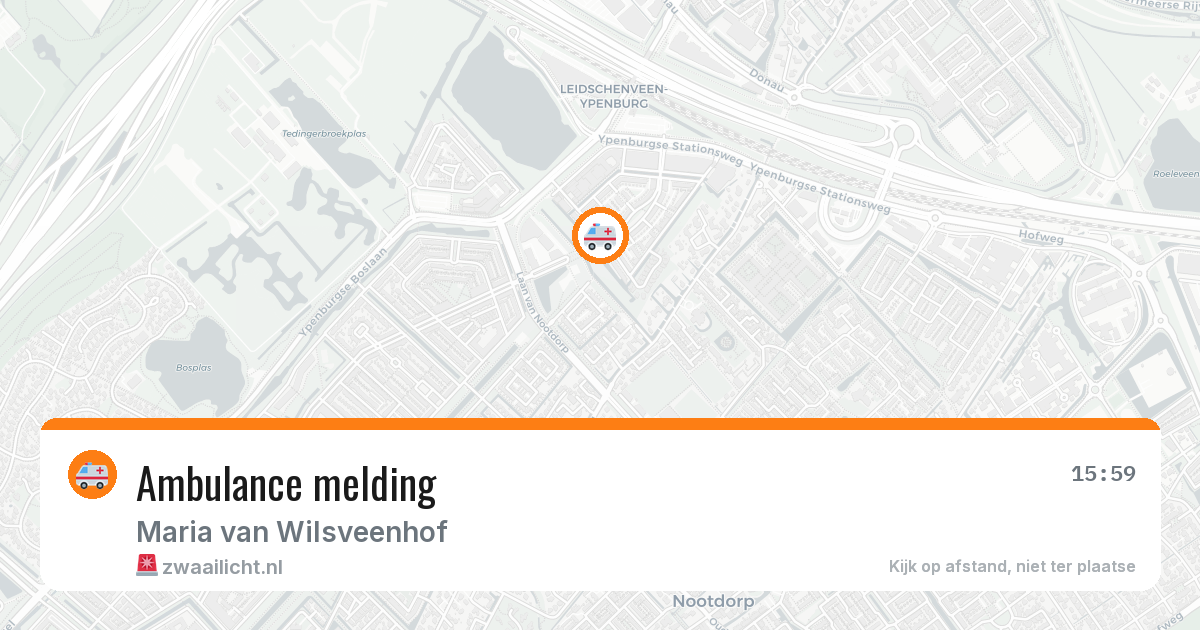 Ambulance melding — 19 apr 2026