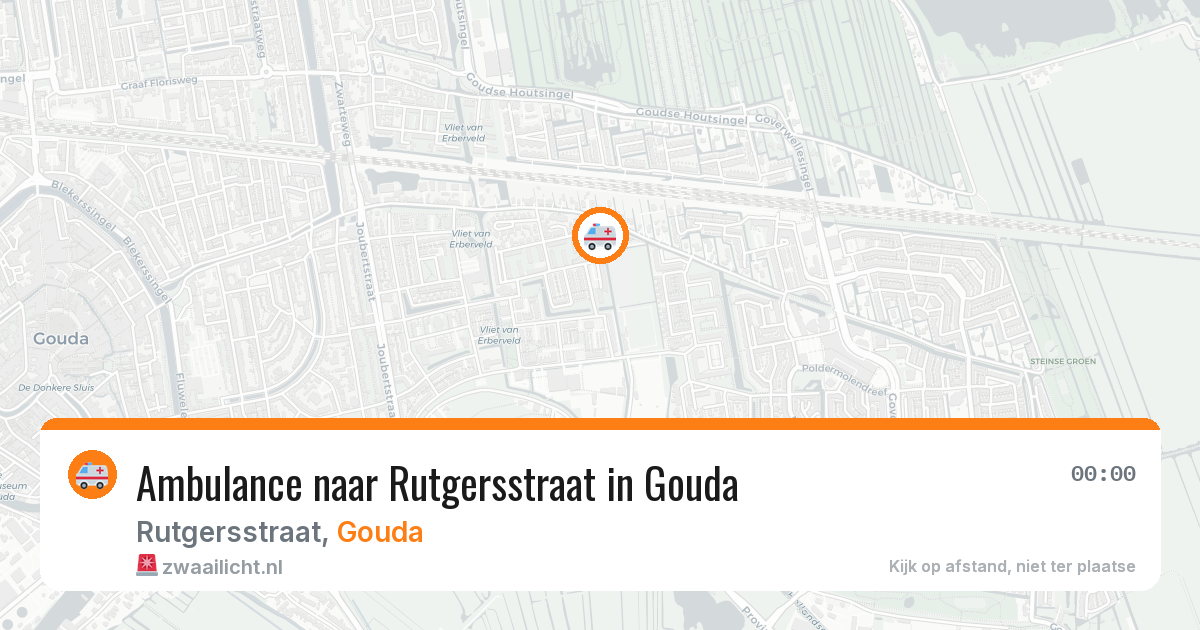 Ambulance naar Rutgersstraat in Gouda — 26 jul 2026