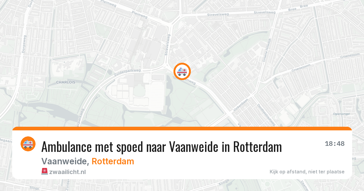 Ambulance met spoed naar Vaanweide in Rotterdam — 27 apr 2026