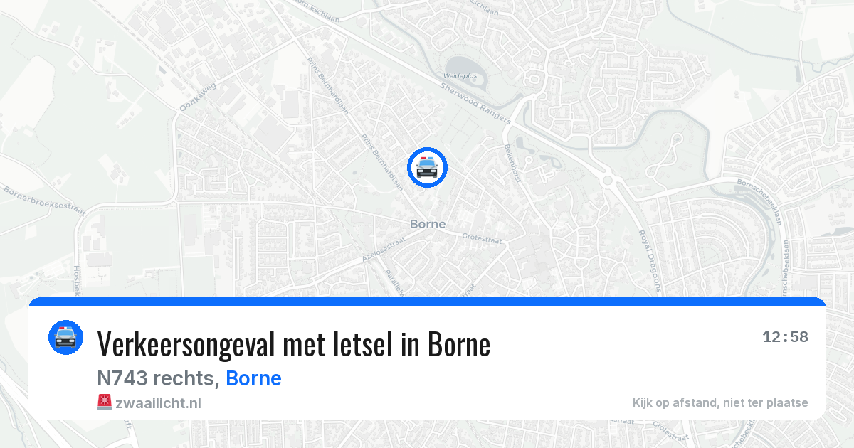 Verkeersongeval met letsel in Borne — 29 apr 2026