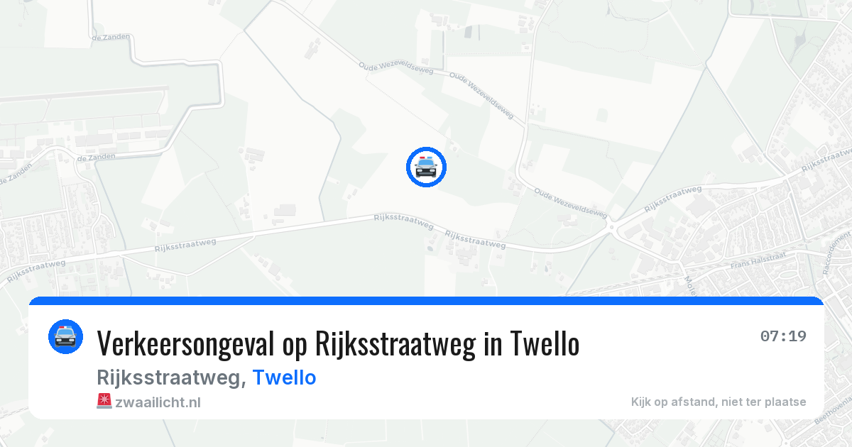 Verkeersongeval op Rijksstraatweg in Twello — 31 mei 2026