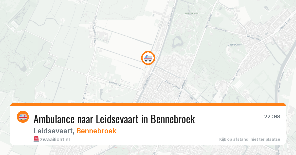 Ambulance naar Leidsevaart in Bennebroek — 30 jun 2026