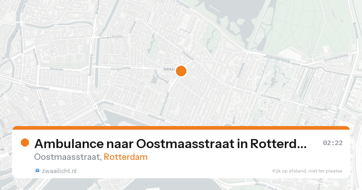 Ambulance naar Oostmaasstraat in Rotterdam — 19 aug 2026
