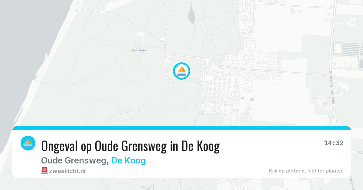Ongeval op Oude Grensweg in De Koog — 7 aug 2026