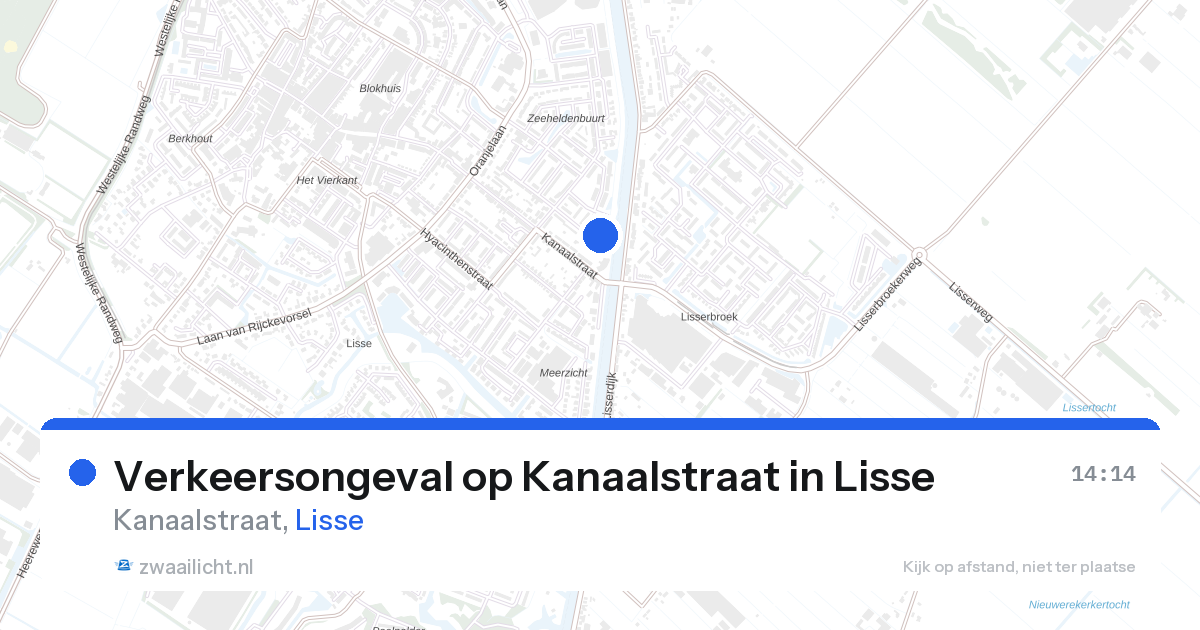 Verkeersongeval op Kanaalstraat in Lisse — 8 mei 2026