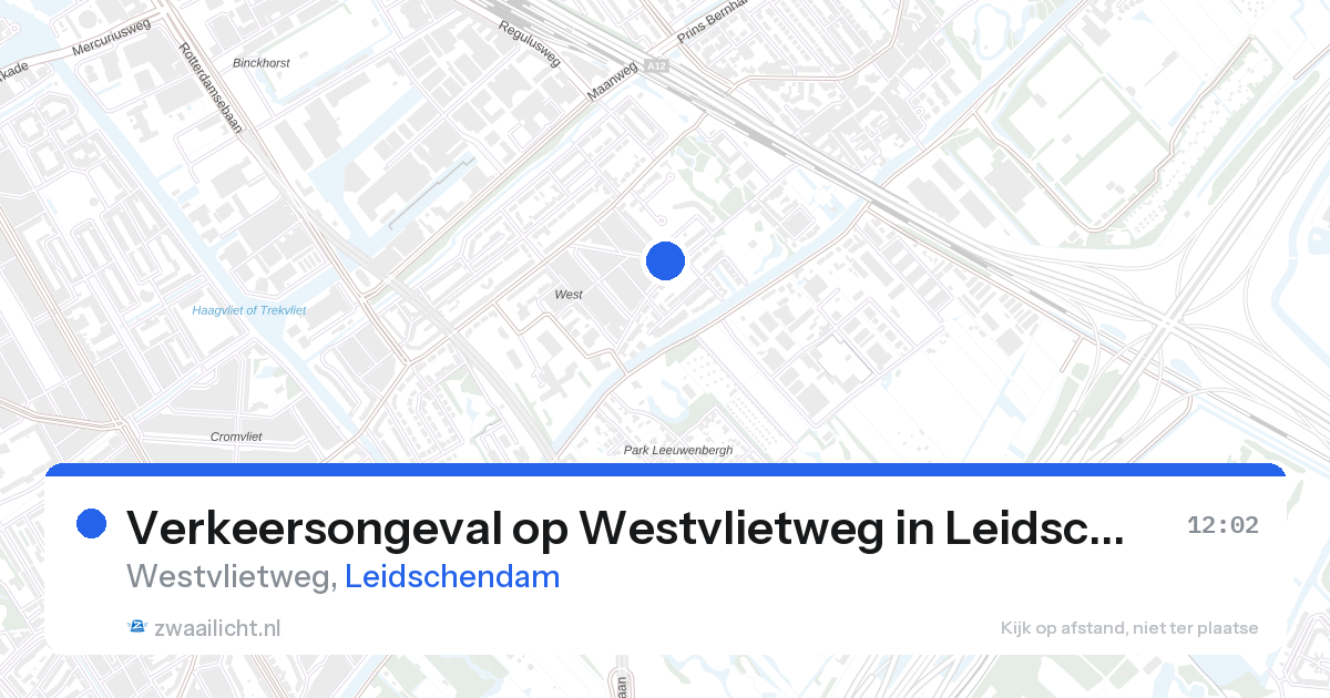 Verkeersongeval op Westvlietweg in Leidschendam — 27 aug 2026